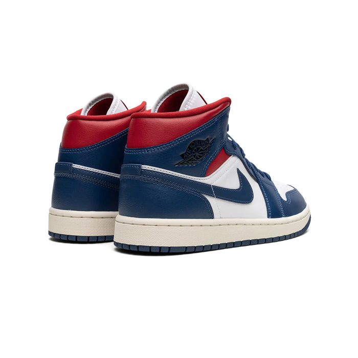 Jordan 1 Mid French Blue Gym Red (Women's)