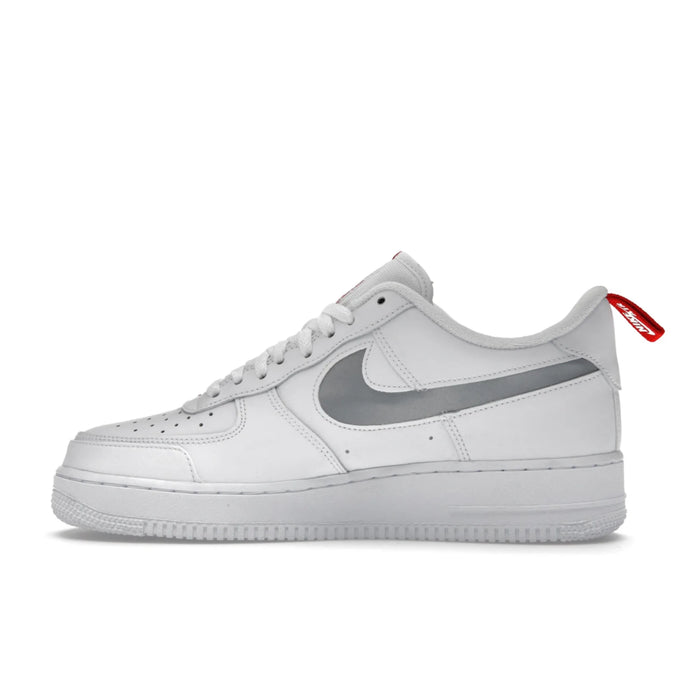 Nike Air Force 1 Low Reflective Swoosh White University Red