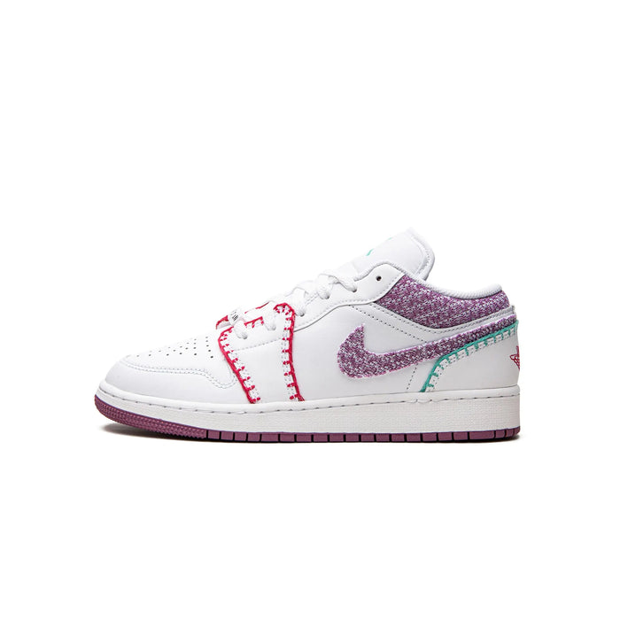 Jordan 1 Low White Light Bordeaux (GS)