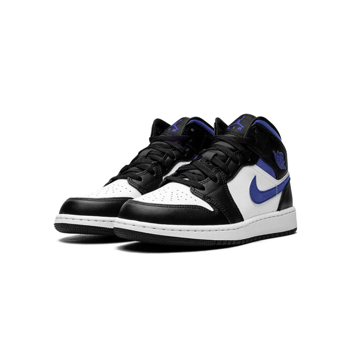 Jordan 1 Mid White Black Racer Blue (GS)