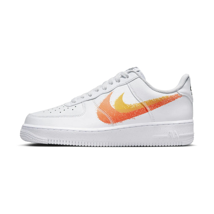 Nike Air Force 1 Low '07 Spray Paint Swoosh White Safety Orange