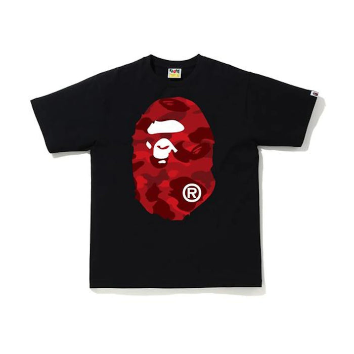 BAPE Color Camo Big Ape Head Tee Black/Red