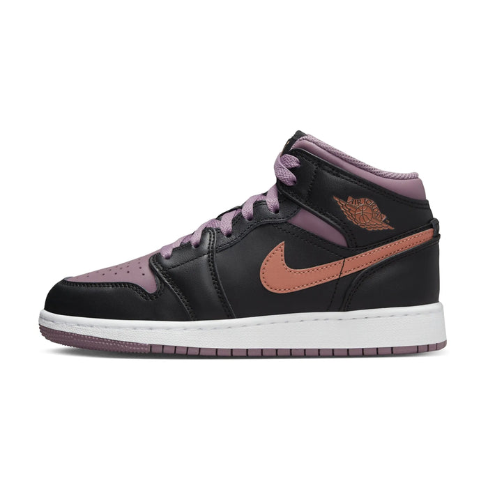 Jordan 1 Mid SE Black Sky J Mauve White Sky J Orange (GS)