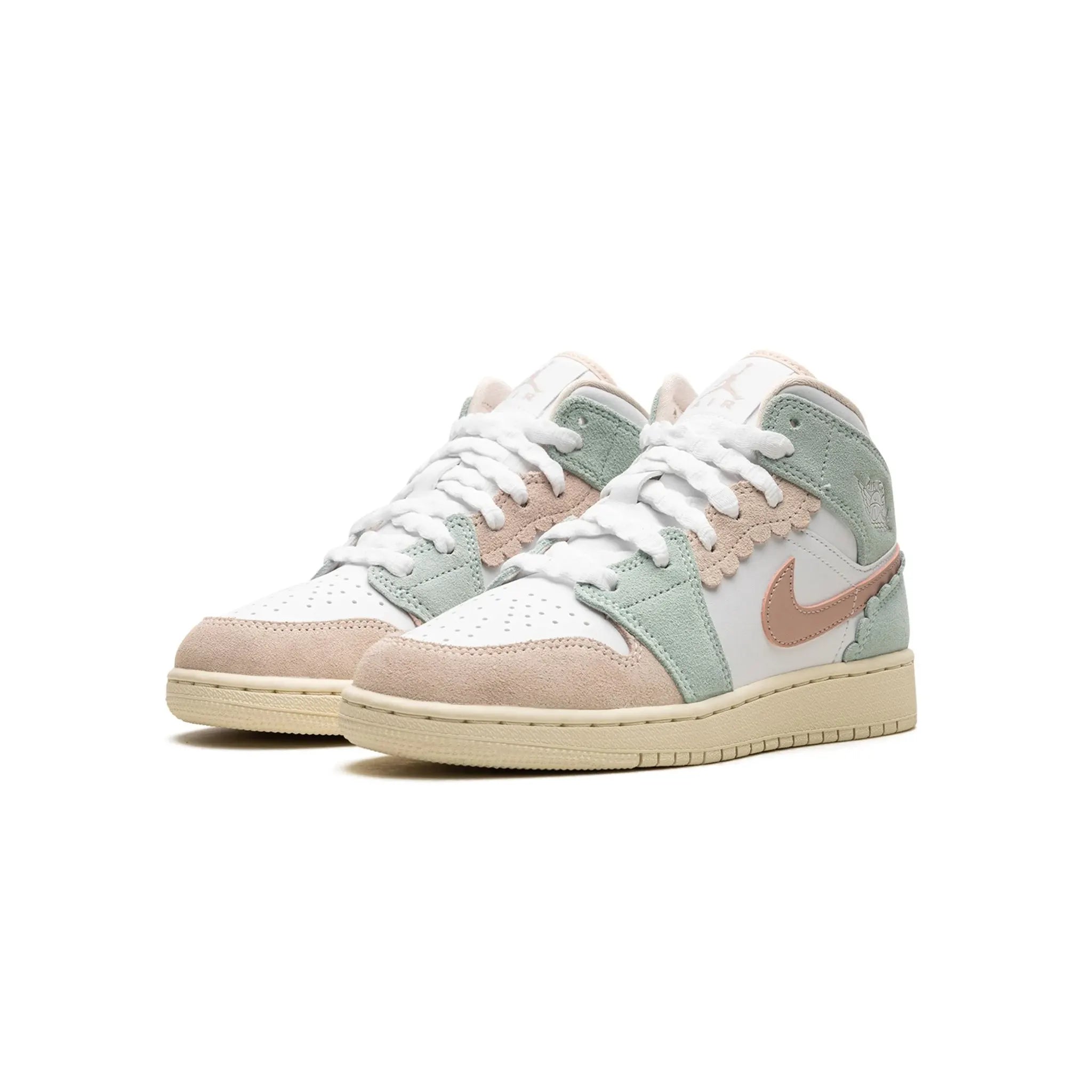 Jordan 1 Mid SE Różowy Oxford (GS)