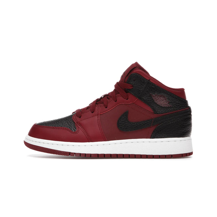 Jordan 1 Mid Team Red Black White (GS)