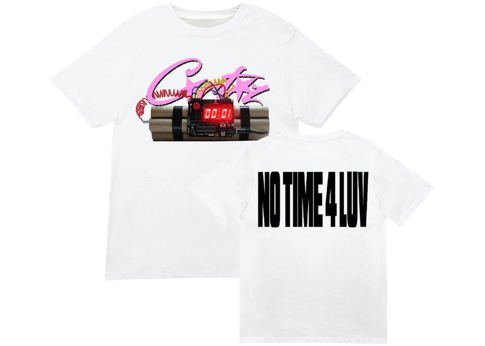 Corteiz No Time 4 Luv Tee White