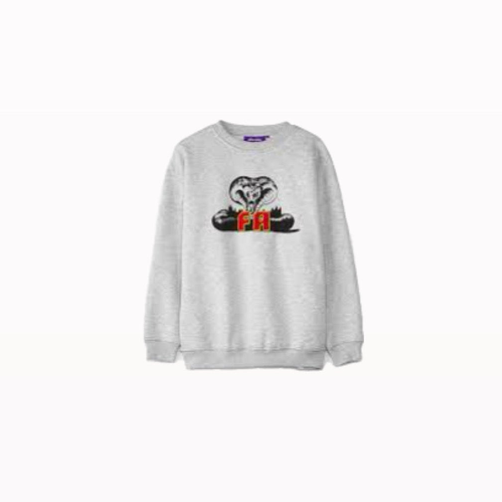 Fucking Awesome Snake Crewneck Heather Grey
