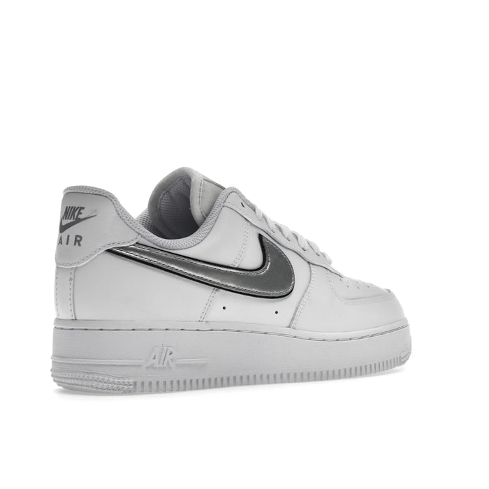 Nike Air Force 1 Low '07 Essential White Metallic Silver Black (Women's)