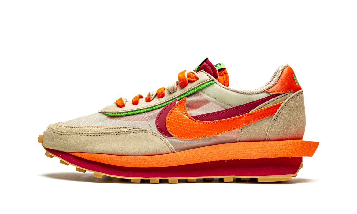 Nike LD Waffle sacai CLOT Kiss of Death Net Orange Blaze