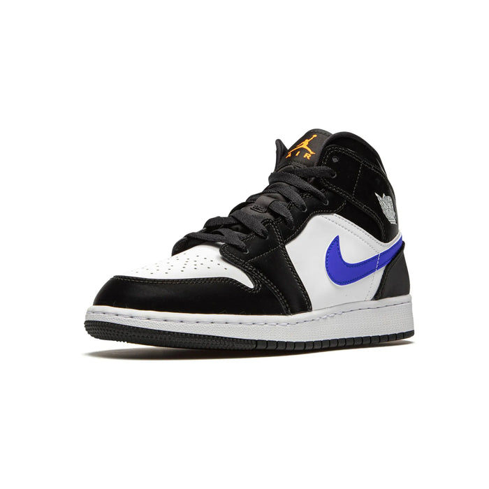 Jordan 1 Mid Black Racer Blue White (GS)