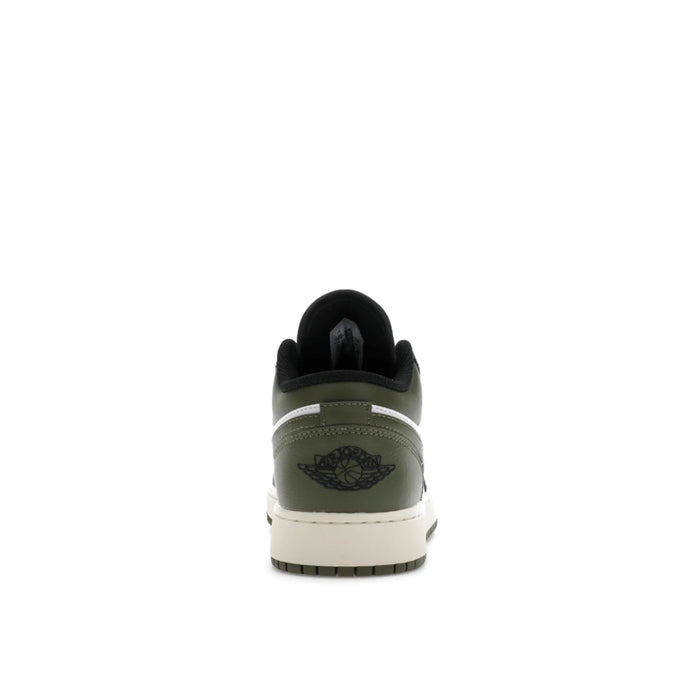 Jordan 1 Low Black Toe Medium Olive (GS)