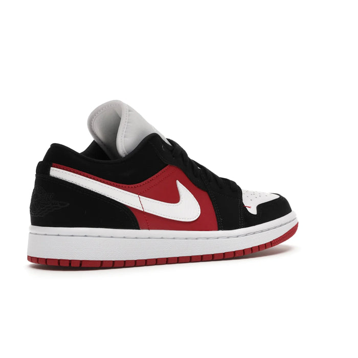 Jordan 1 Low Black White Gym Red (Women's)
