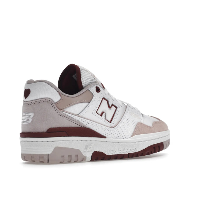 New Balance 550 White Scarlet (Women's)