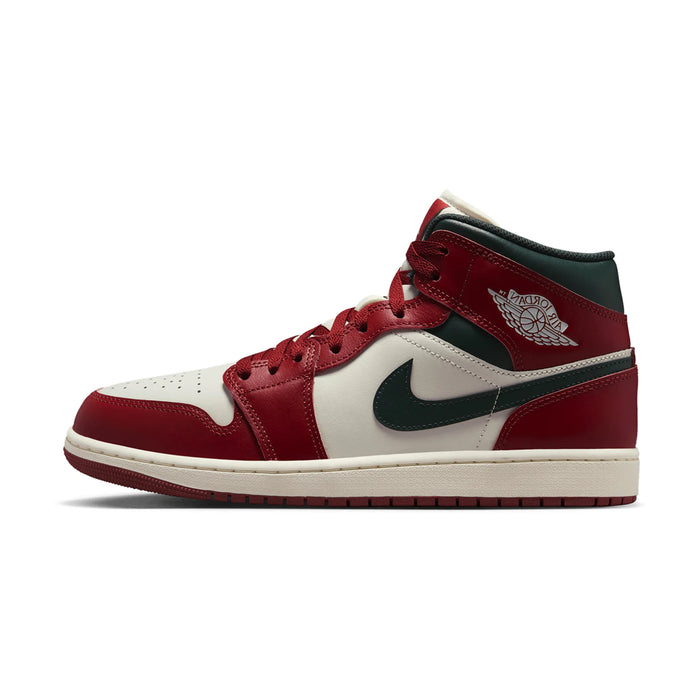 Jordan 1 Mid Redstone Midnight Green