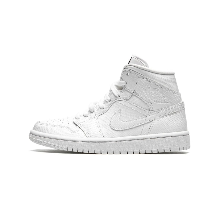 Jordan 1 Mid White Snakeskin (Women's)