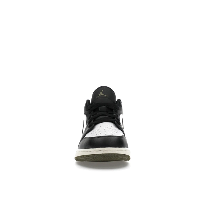 Jordan 1 Low Black Toe Medium Olive (GS)