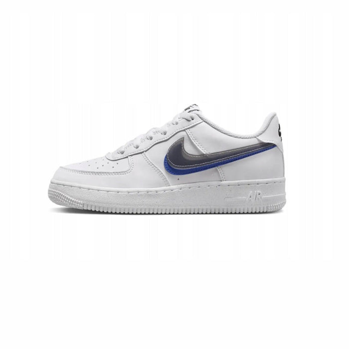 Nike Air Force 1 Low Impact Next Nature Double Swoosh White Black Blue (GS)