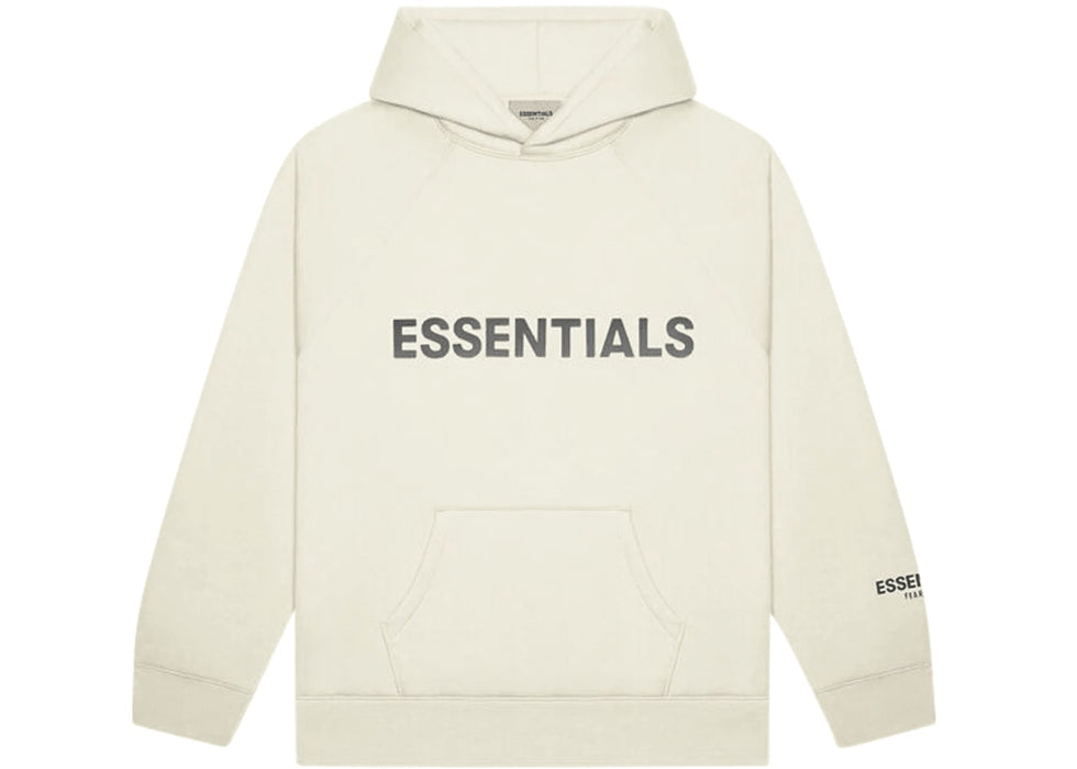 Fear of God Essentials Pullover Hoodie Applique Logo Buttercream