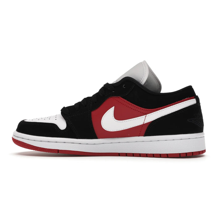 Jordan 1 Low Black White Gym Red (Women's)