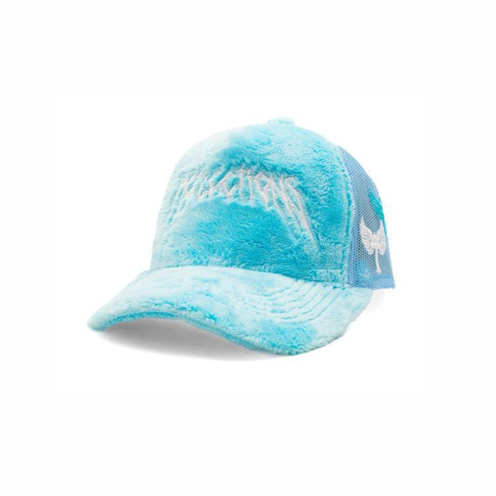 Reflection Luxury Fuzzy Trucker - Baby Blue / White