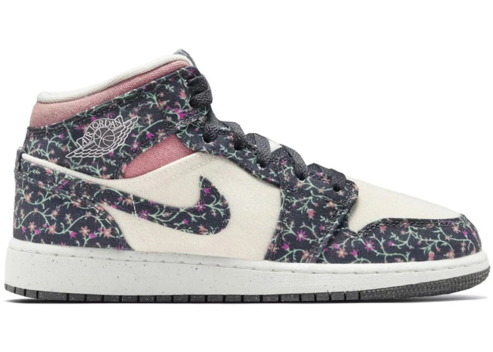 Jordan 1 Mid SE Floral (GS)