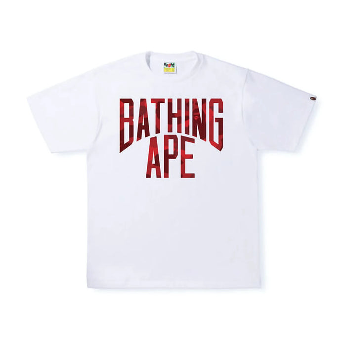 BAPE Color Camo NYC Logo Tee (SS22) White Red