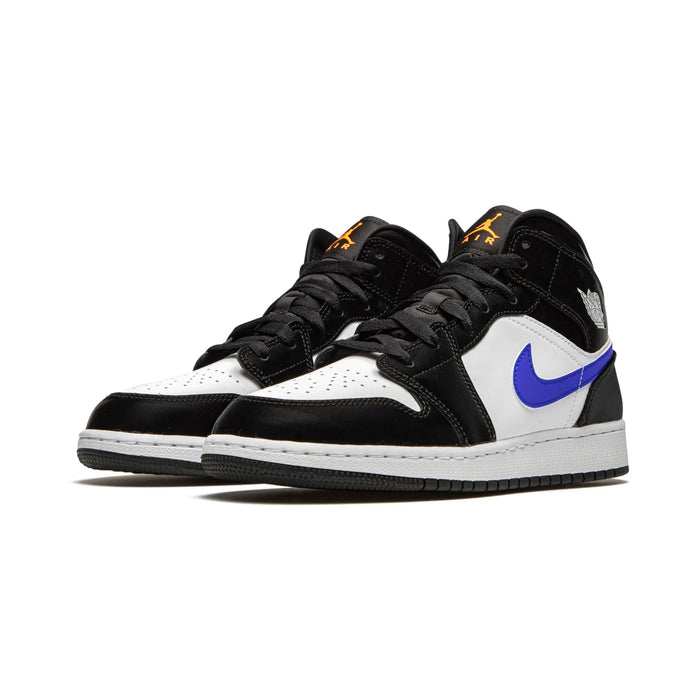 Jordan 1 Mid Black Racer Blue White (GS)