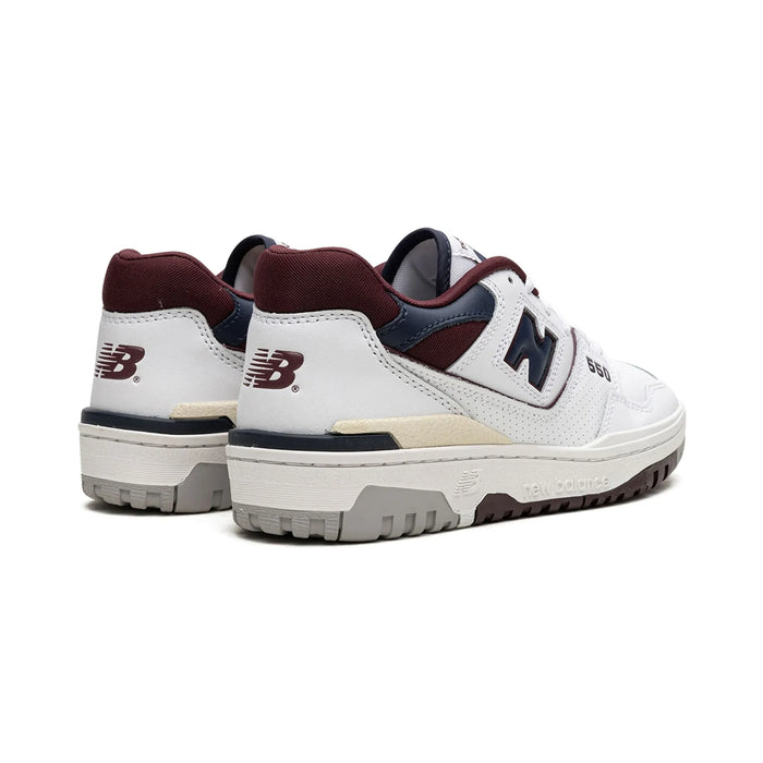 New Balance 550 White Navy NB Burgundy