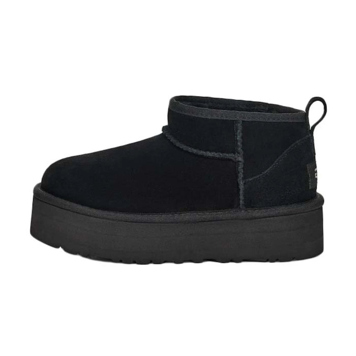 UGG Classic Ultra Mini Platform Boot Black (Kids)