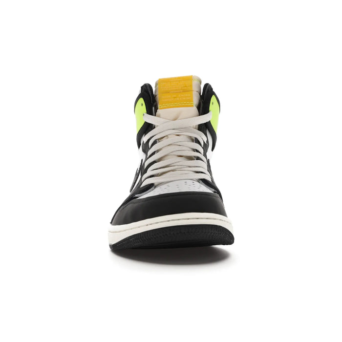 Jordan 1 Retro High White Black Volt University Gold