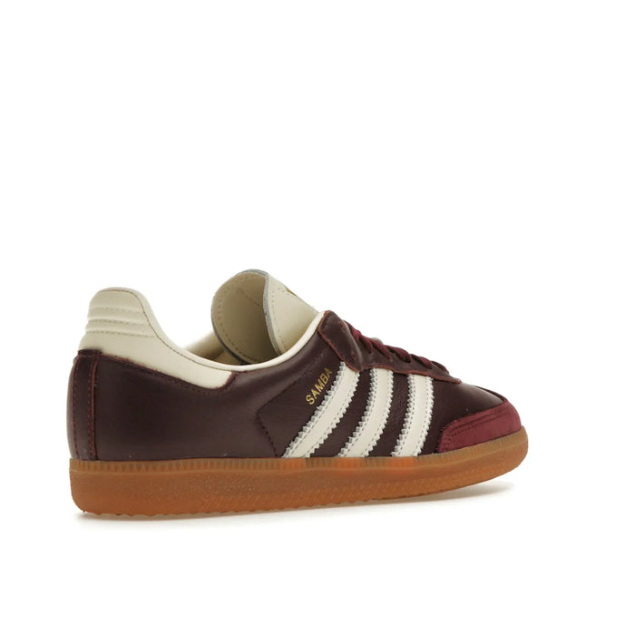 adidas Samba OG Maroon Gold Metallic (Women's)