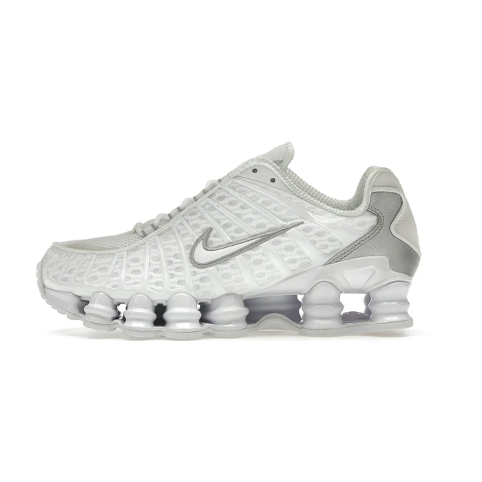 Nike Shox TL White Metallic Silver Max Orange (Women's)