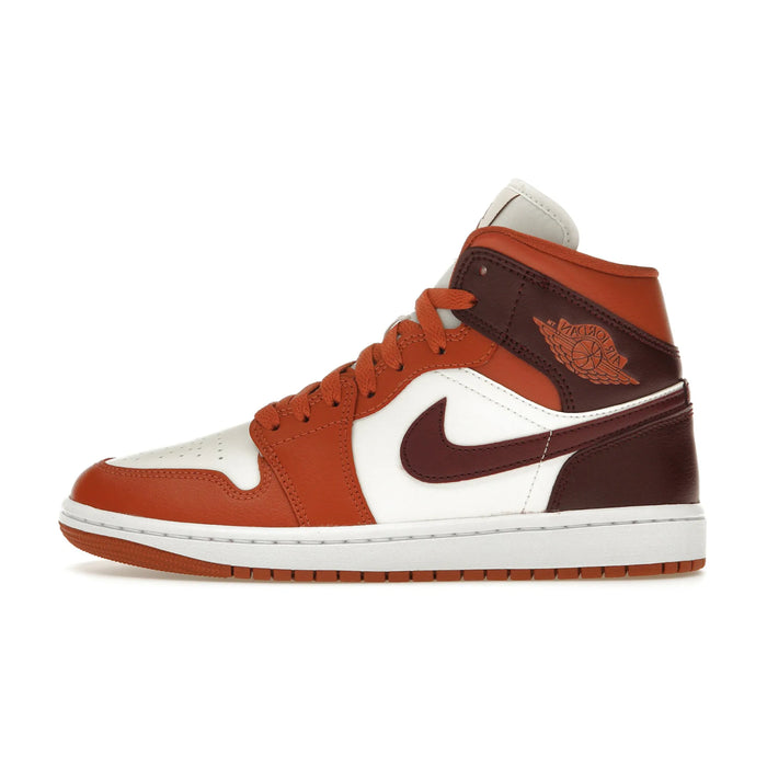 Jordan 1 Mid Dusty Peach Night Maroon (Women's)