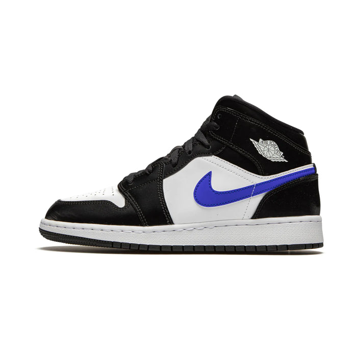 Jordan 1 Mid Black Racer Blue White (GS)