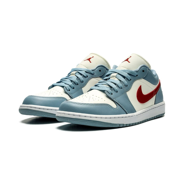 Jordan 1 Low Blue Whisper Dune Red (Women's)