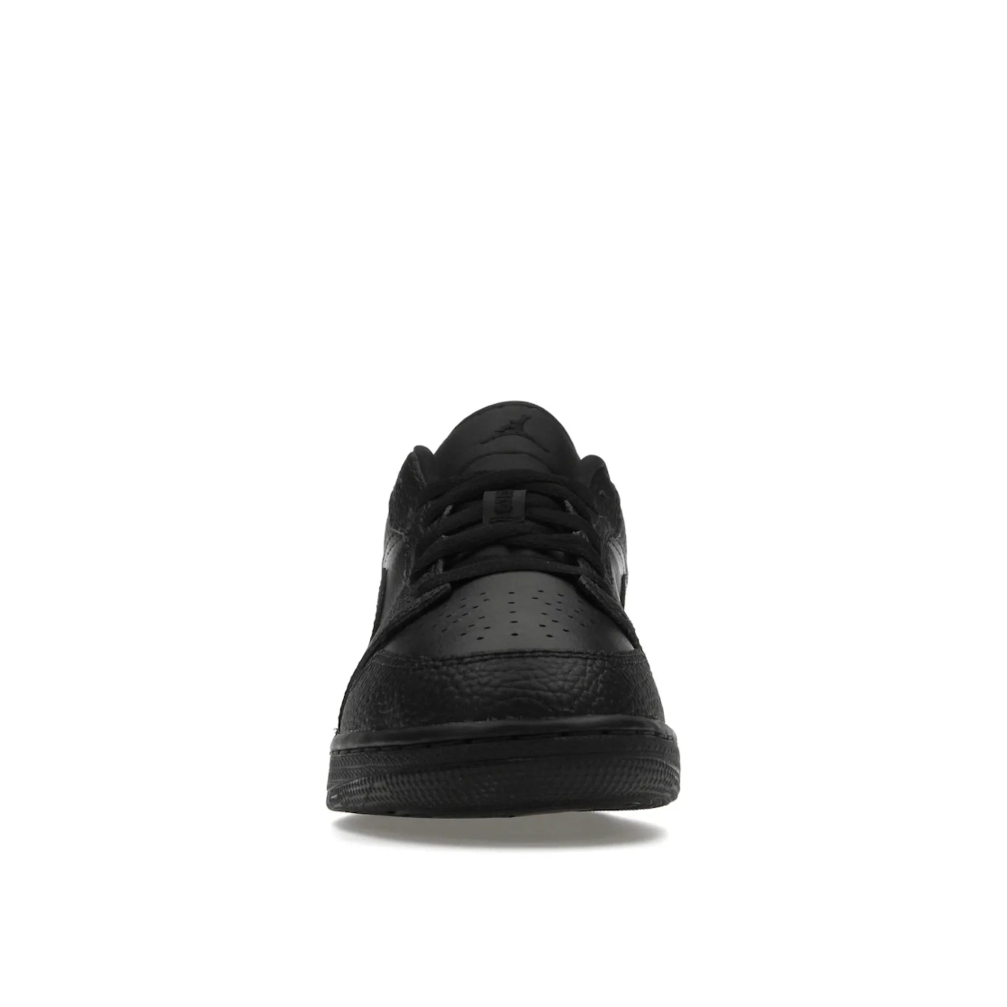 Jordan 1 Low Tumbled Skórzany Czarny (GS)