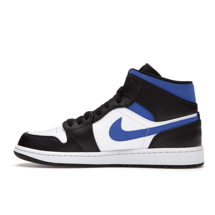 Jordan 1 Mid White Black Racer Blue