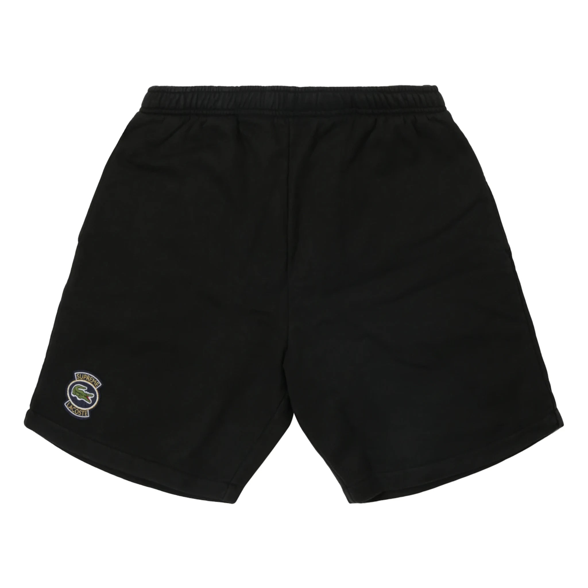 Czarne spodenki dresowe Supreme LACOSTE