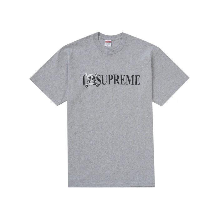 Supreme Skull Tee Heather Grey