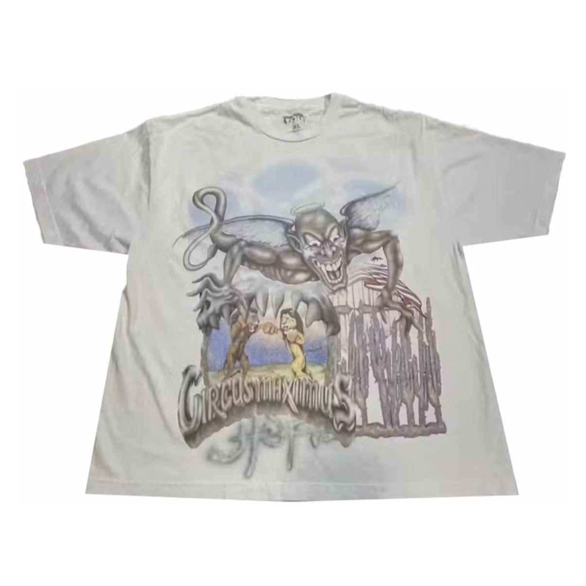 Travis Scott Utopia Circus Maximus 2023 Tour III Tee White