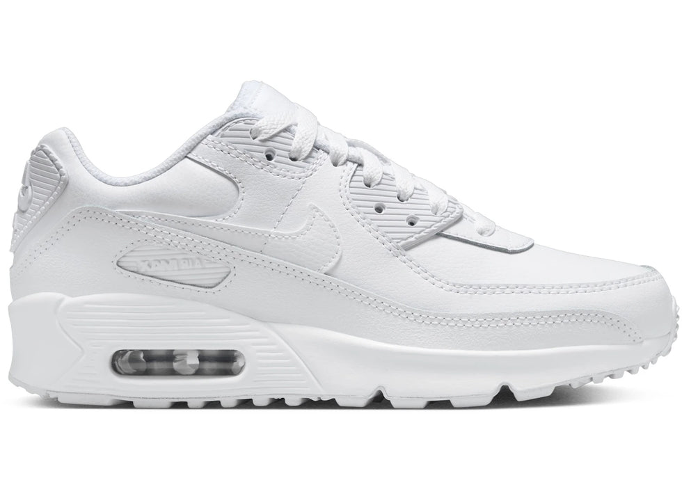 Nike Air Max 90 White Metallic Silver (GS)