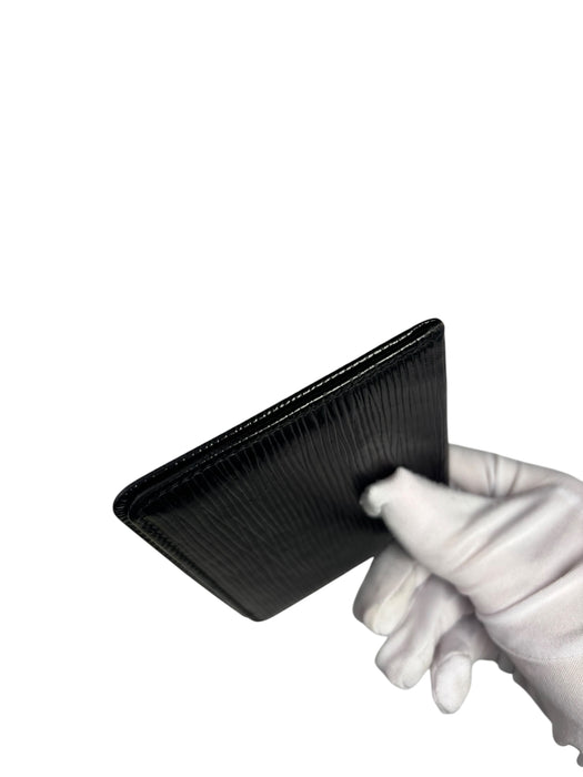 Louis Vuitton Epi Leather Port 2 Vertical Card Case Noir Black (card holder)