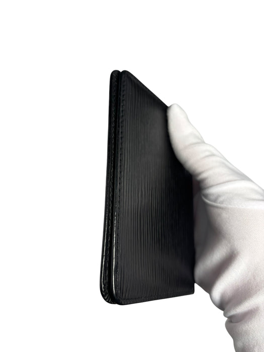 Louis Vuitton Epi Leather Port 2 Vertical Card Case Noir Black (card holder)