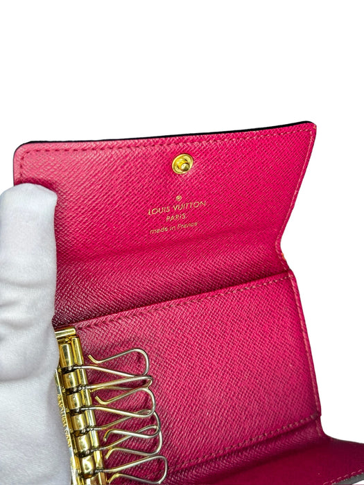 Louis Vuitton 6 Key Holder Monogram Fuchsia