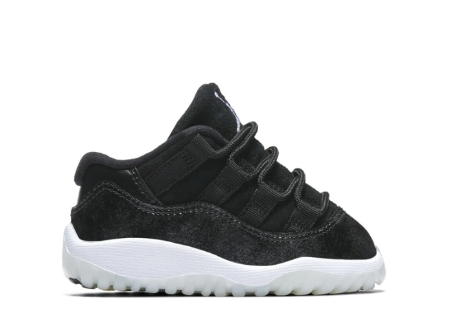 Jordan 11 Retro Low Black Metal Silver White (TD)