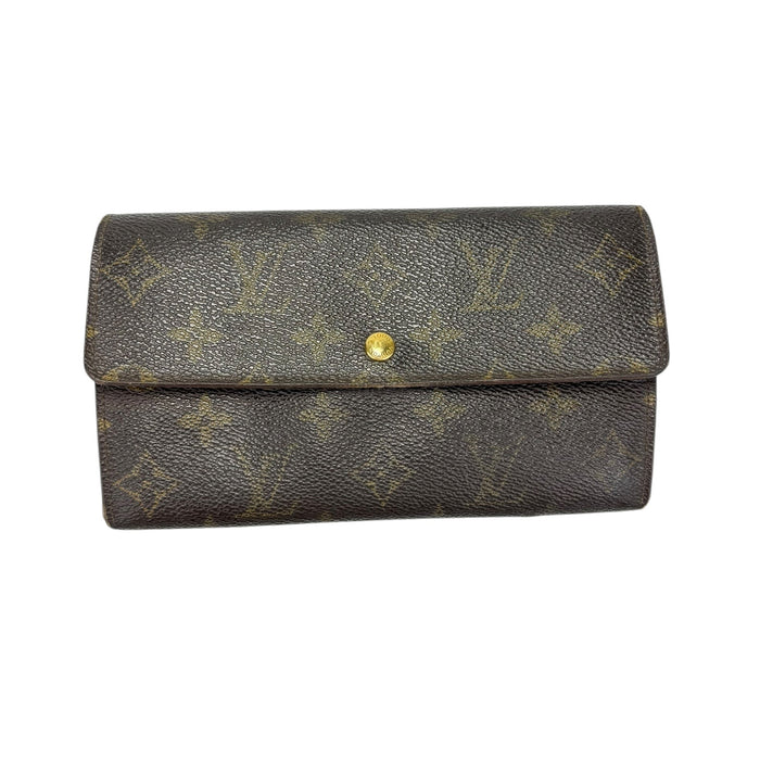 Louis Vuitton Long Wallet Monigram Pochette Porto Monnaie Credit