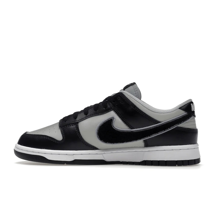 Nike Dunk Low Chenille Swoosh Black Grey