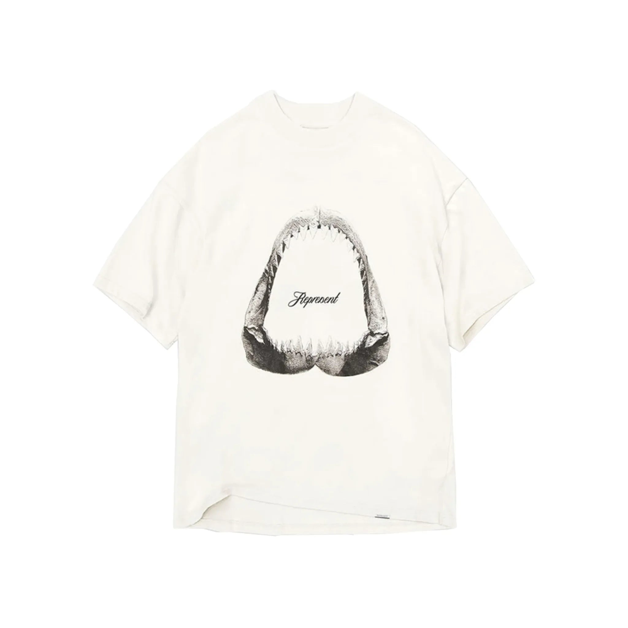 Represent Shark Jaws T-shirt Flat White