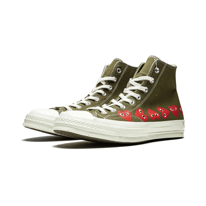 Converse Chuck Taylor All Star 70 Hi Comme des Garcons PLAY Multi-Heart Green