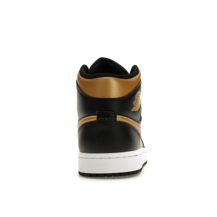 Jordan 1 Mid Black Metallic Gold